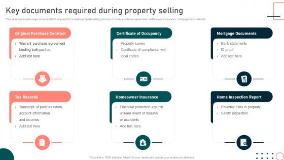 Key Documents Required During Property Selling Techniques For Flipping Homes For Profit Maximization