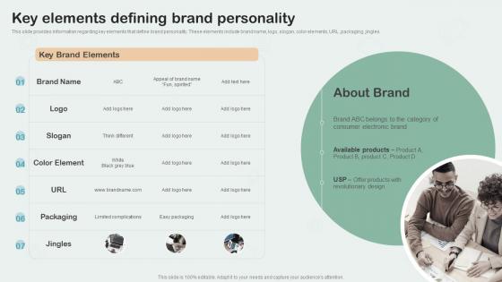 Key Elements Defining Brand Personality Key Aspects Of Brand Management