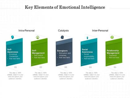 Key elements of emotional intelligence