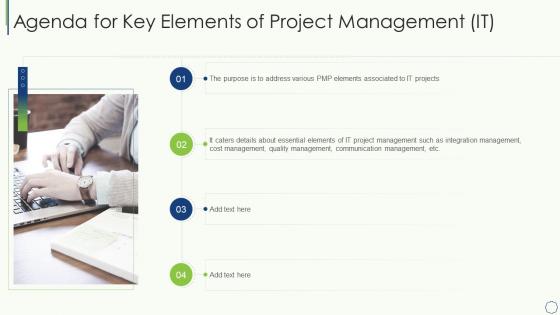 Key elements of project management it agenda for key elements of project management it