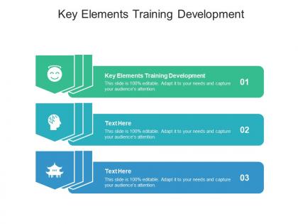 Key elements training development ppt powerpoint presentation infographics format cpb