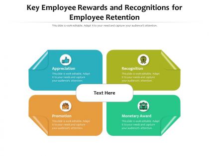 Key employee rewards and recognitions for employee retention