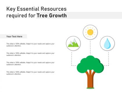 Key essential resources required for tree growth