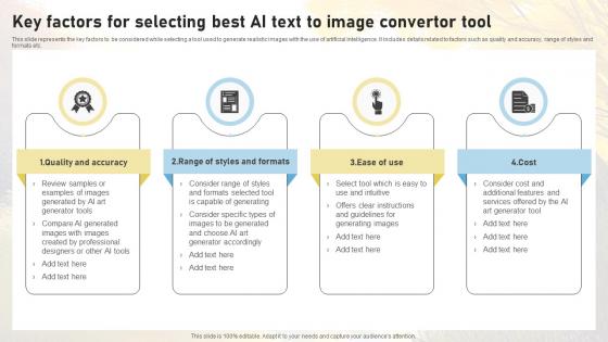 Key Factors For Selecting Best AI Text To Image Convertor Comprehensive Guide On AI ChatGPT SS V