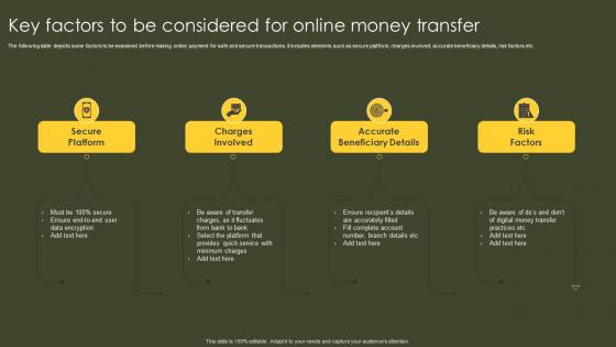 Key Factors To Be Considered For Online Money Transfer