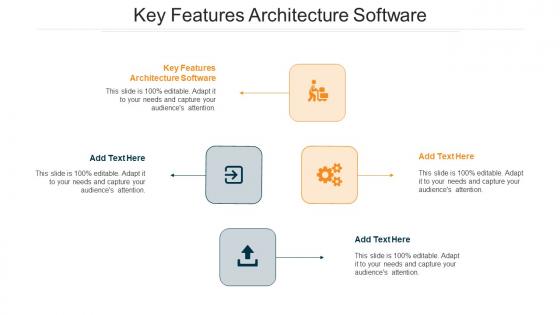 Key Features Architecture Software Ppt Powerpoint Presentation Ideas Examples Cpb