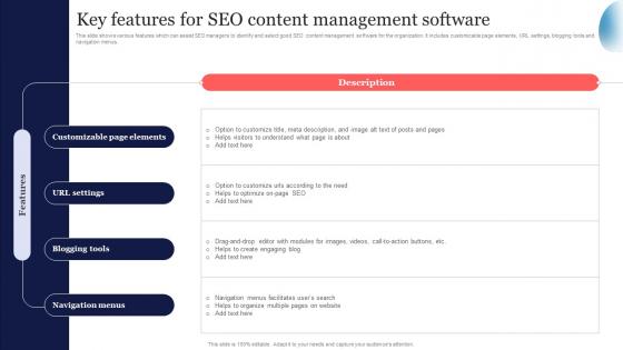 Key Features For SEO Content SEO Strategy To Increase Content Visibility Strategy SS V