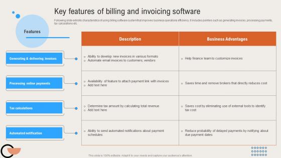 Key Features Of Billing And Invoicing Software Deploying Digital Invoicing System