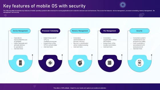 Key Features Of Mobile OS With Security