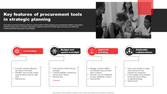 Key Features Of Procurement Tools In Strategic Planning
