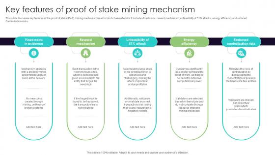 Key Features Of Proof Of Stake Mining Everything You Need To Know About Blockchain BCT SS V