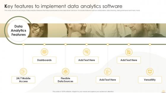 Key Features To Implement Data Analytics Software Business Analytics Transformation Toolkit