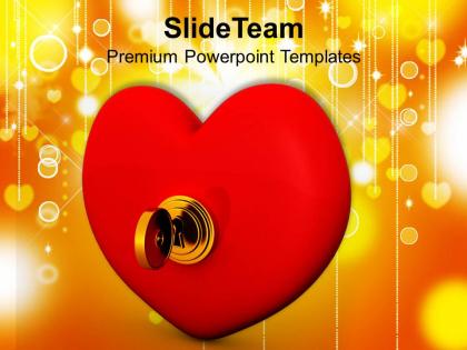 Key from heart valentines powerpoint templates ppt themes and graphics 0213