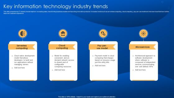 Key Information Technology Industry Trends