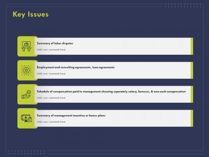 Key issues consulting ppt powerpoint presentation icon sample