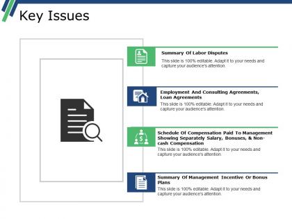 Key issues powerpoint graphics
