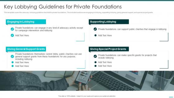 Key Lobbying Guidelines For Private Foundations Philanthropy Advocacy Playbook