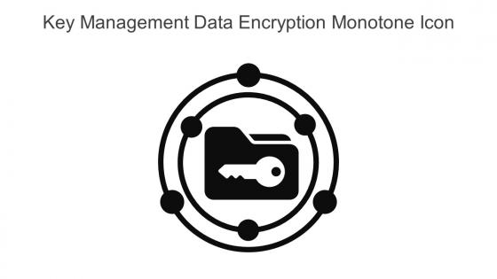 Key Management Data Encryption Monotone Icon In Powerpoint Pptx Png And Editable Eps Format