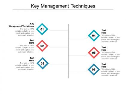 Key management techniques ppt powerpoint presentation infographics show cpb