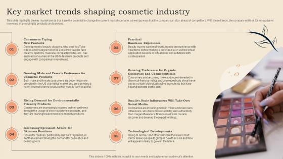Key Market Trends Shaping Cosmetic Industry Cosmetic Shop Business Plan BP SS
