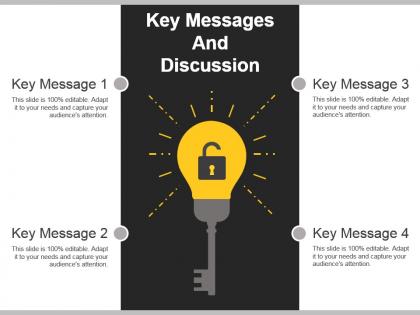 Key messages and discussion points ppt template