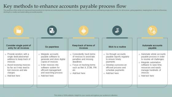 Key Methods To Enhance Accounts Payable Process Flow