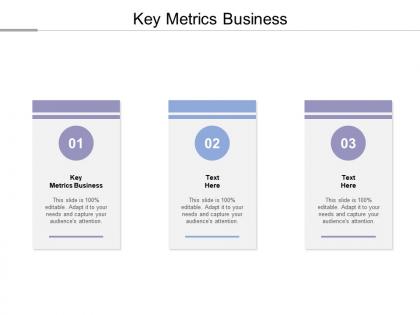 Key metrics business ppt powerpoint presentation ideas microsoft cpb