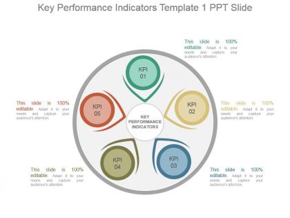Key performance indicators template 1 ppt slide