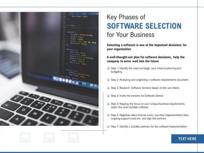 Key phases of software selection for your business