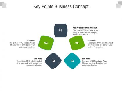 Key points business concept ppt powerpoint presentation outline tips cpb
