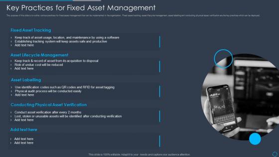 Key Practices For Fixed Asset Management
