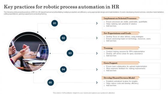 Key Practices For Robotic Process Automation In HR