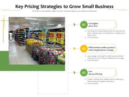 Key pricing strategies to grow small business