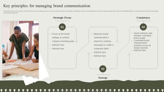 Key Principles For Managing Brand Communication Developing An Effective Communication Strategy