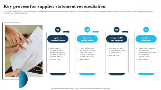 Key Process For Supplier Statement Reconciliation