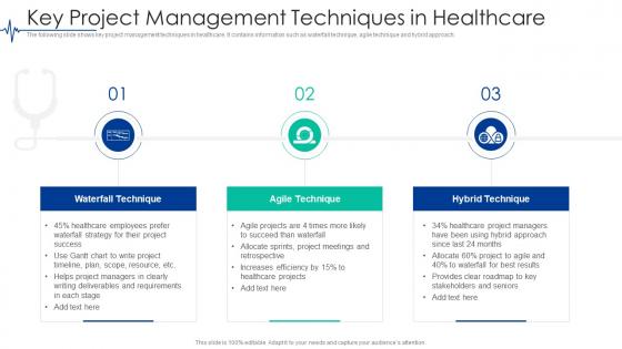 Key Project Management Techniques In Healthcare