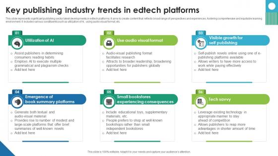 Key Publishing Industry Trends In Edtech Platforms