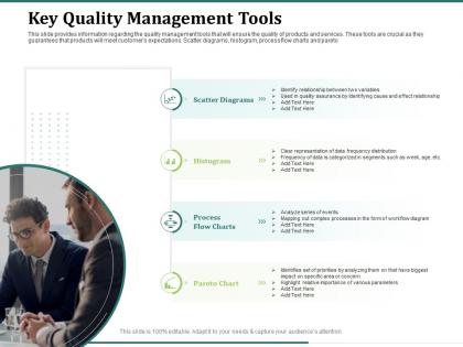 Key quality management tools histogram chart ppt powerpoint presentation file microsoft
