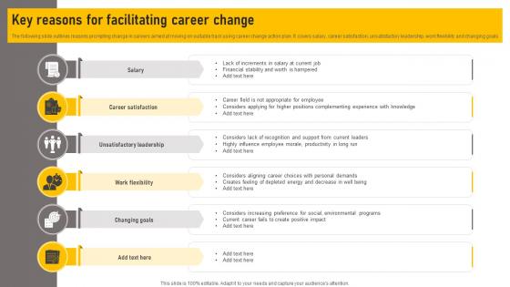 Key Reasons For Facilitating Career Change