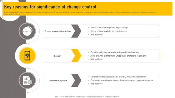 Key Reasons For Significance Of Change Control
