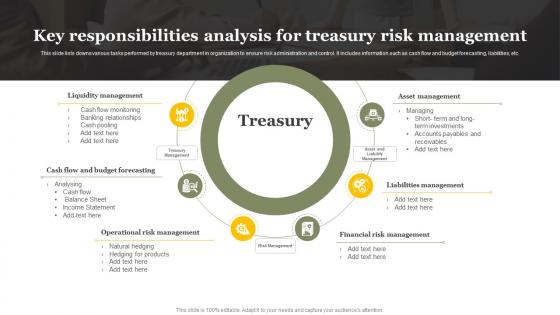 Key Responsibilities Analysis For Treasury Risk Management