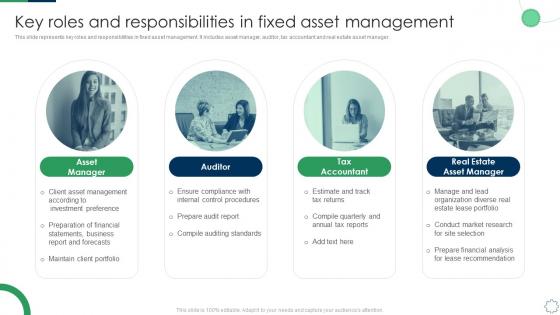 Key Roles And Responsibilities In Fixed Asset Management Deploying Fixed Asset Management Framework