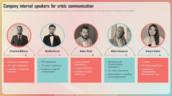 Key Stages Of Crisis Management Company Internal Speakers For Crisis Communication