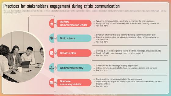 Key Stages Of Crisis Management Practices For Stakeholders Engagement During Crisis Communication