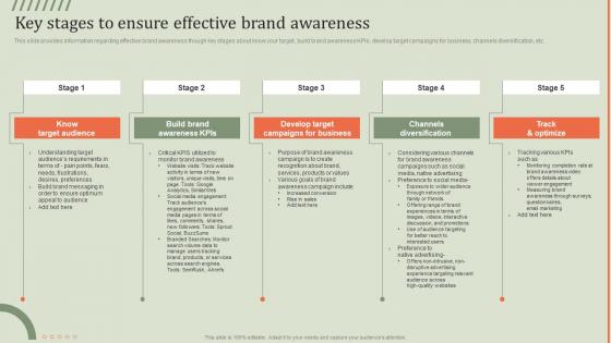 Key Stages To Ensure Effective Brand Guideline Brand Performance Maintenance Team
