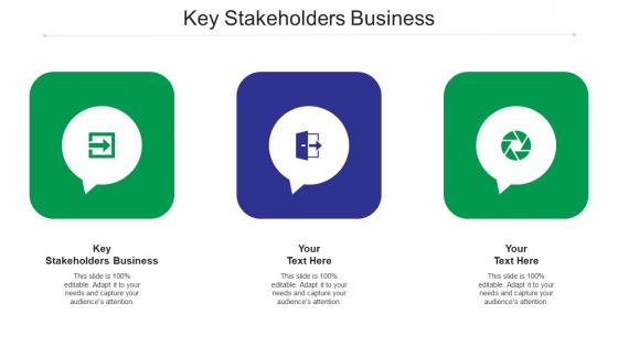 Key stakeholders business ppt powerpoint presentation ideas styles cpb