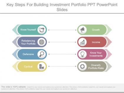 Key steps for building investment portfolio ppt powerpoint slides