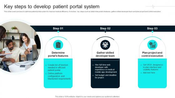 Key Steps To Develop Patient Portal Healthcare Technology Stack To Improve Medical DT SS V