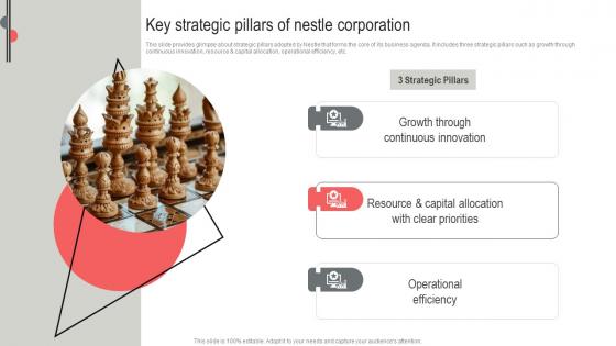 Key Strategic Pillars Of Nestle Corporation Nestle Business Expansion And Diversification Report Strategy SS V