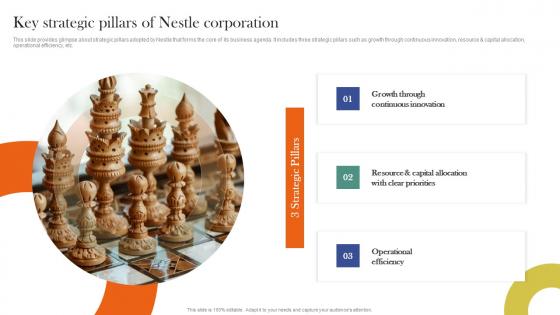 Key Strategic Pillars Of Nestle Corporation Nestle Corporate And Business Level Strategy SS V